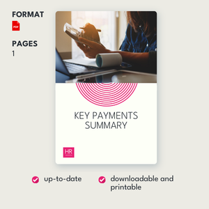 2023 - 24 Key Payments Summary