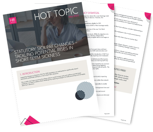 Hot Topic - Statutory Sick Pay