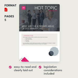 Hot Topic - What are the primary areas of discrimination