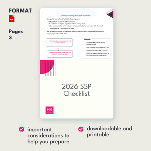 2026 Statutory Sick Pay Checklist