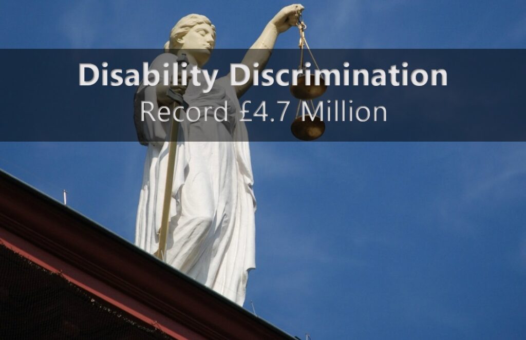 Disability Discrimination - Employment Tribunal Case - Record Award - HR Solutions- Employment Law